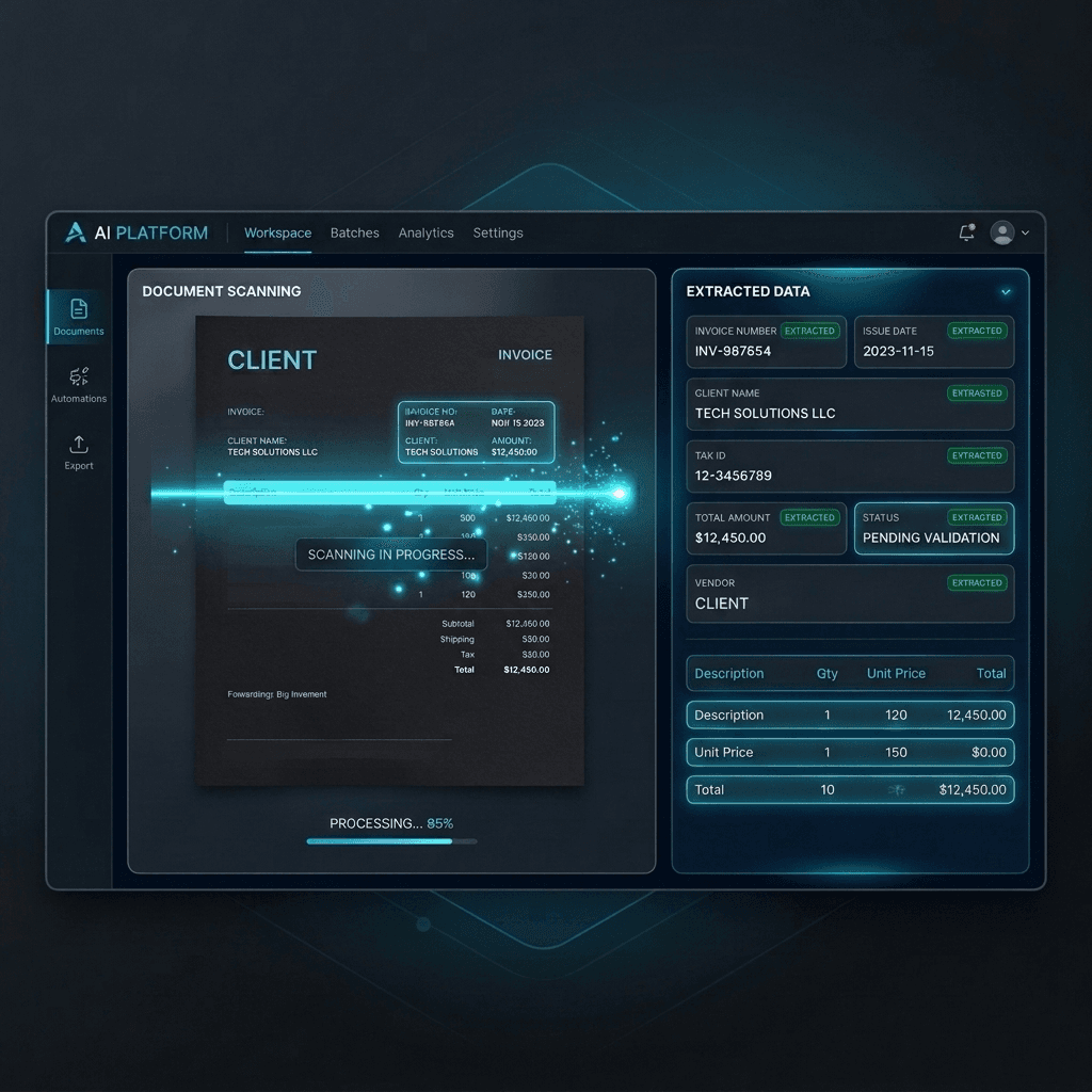 AI-Powered Document Digitization Platform